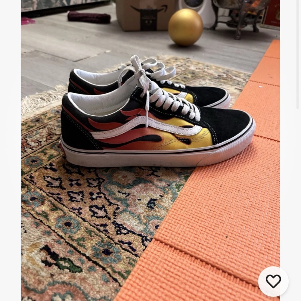 Black and Yellow Flame vans